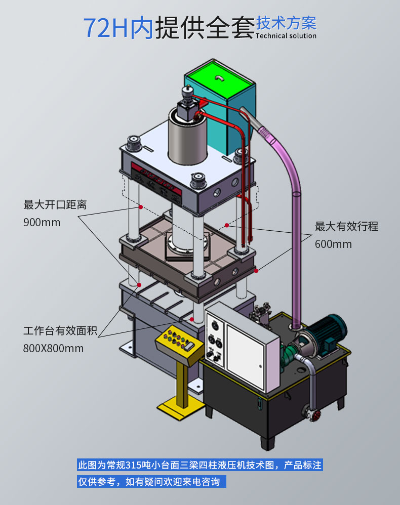 滕州廠家現(xiàn)貨供應(yīng)500噸防火板成型液壓機雙缸三梁四柱油壓機